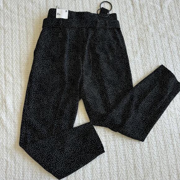 Express Women's Polka Dot Ankle Trousers Pants - Size 2P - Picture 8 of 9